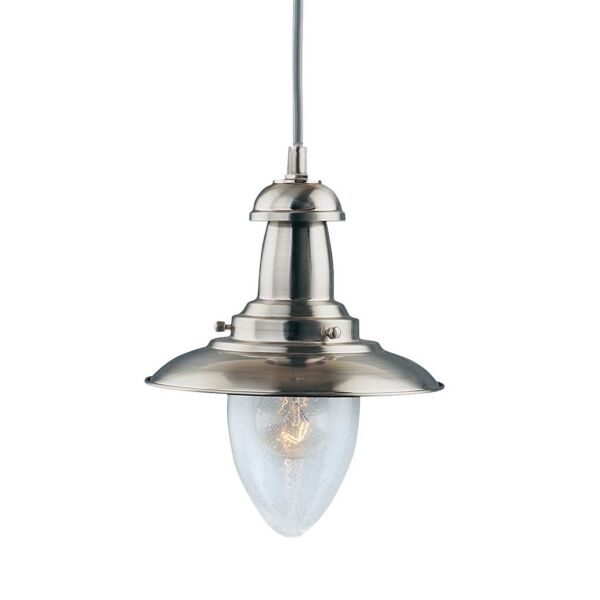 5787SS Fisherman Baby Lampa wisząca - satyna srebrny Searchlight