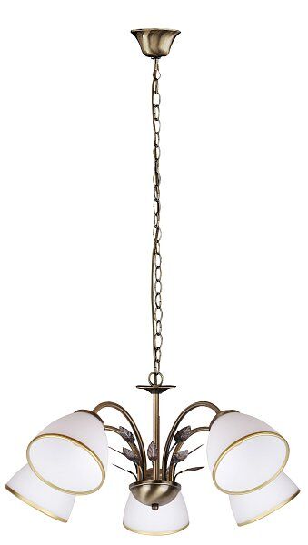 LAMPA WISZĄCA ALETTA 5 METAL/SZKŁO