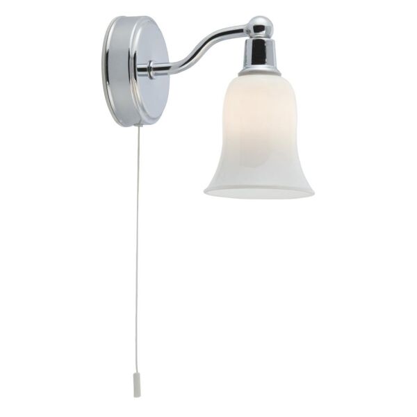 2931-1CC-LED Equador LED łazienkowy Kinkiet - Chrome & szkło opal, IP44 Searchlight