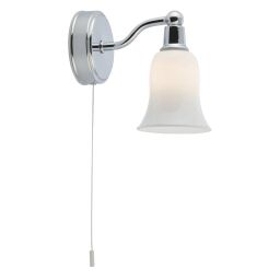 2931-1CC-LED Equador LED łazienkowy Kinkiet - Chrome & szkło opal, IP44 Searchlight