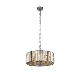 82101-4CC Chapeau 4Lt Lampa wisząca/Semi-Flush-Amber, Smoke & Clear kryształ Searchlight