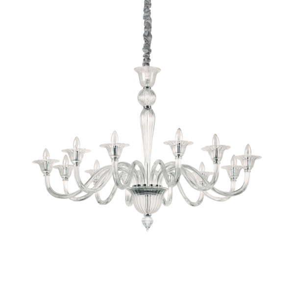 199375 Lampa wisząca brigitta sp12 clear Ideal Lux - Mega RABATY w koszyku %