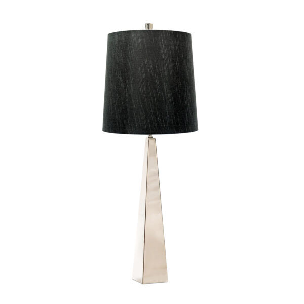ASCENT-TL-PN-BK Lampa stołowa Ascent – 1 źródło światła – Polerowany nikiel Elstead - Mega RABATY w koszyku %