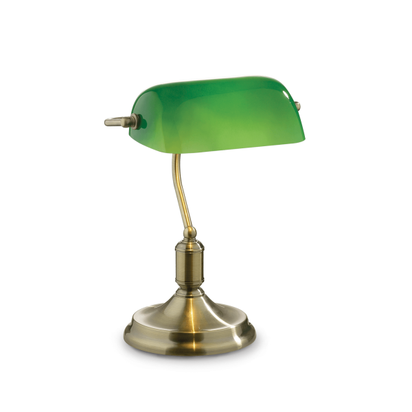 045030 Lampa stołowa lawyer tl1 antique brass Ideal Lux - Mega RABATY w koszyku %