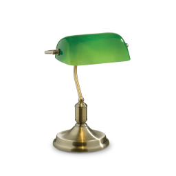 045030 Lampa stołowa lawyer tl1 antique brass Ideal Lux - rabaty 27% w koszyku
