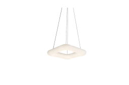 Lampa wisząca DONUT SQUARE 46 ściemnialna z pilotem biała AZ2666 Azzardo