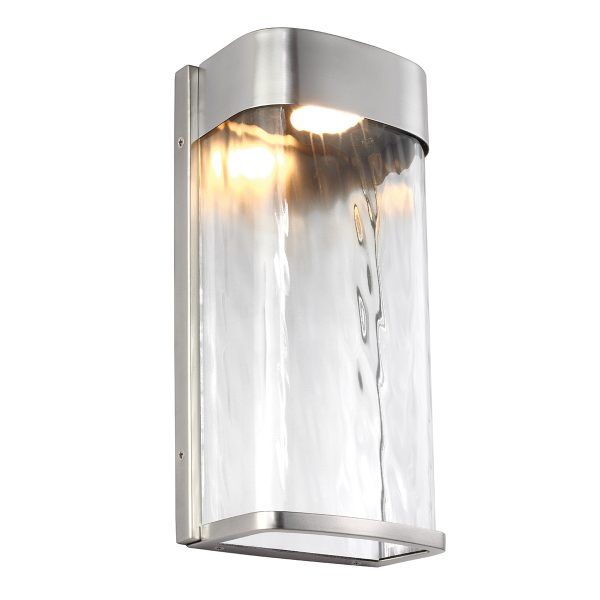 FE-BENNIE-L-PBS Duża lampa ścienna LED Bennie 1 Light – malowana szczotkowana stal Elstead - Mega RABATY w koszyku %