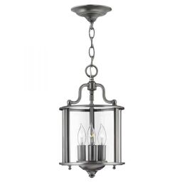 HK-GENTRY-P-S-PW Gentry 3 Light mały lampa wisząca – cyny Elstead - Mega RABATY w koszyku %