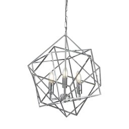 7863-3CC Cube 3Lt Lampa wisząca Lampa sufitowa - Polished Chrome Searchlight