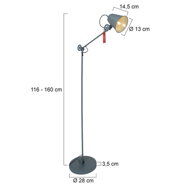 Lampa podłogowa Dolphin 1325G zielona 