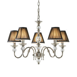 63582 Polina nickel 5lt lampa wisząca Interiors1900 - MEGA rabaty w koszyku %