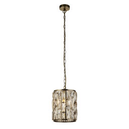 6581-1AB Bijou Champagne Glass Adjustable Pendant Light Searchlight