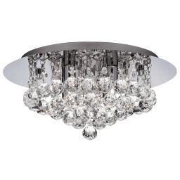 4404-4CC-LED Hanna II 4Lt LED Flush - Chrome & kryształ, IP44 Searchlight