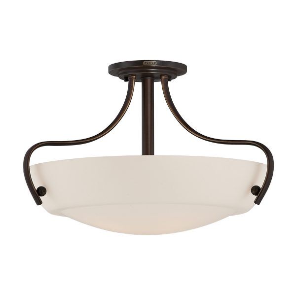 QZ-CHANTILLY-SF3 Chantilly 3 Light Semi-Flush Light Elstead - Mega RABATY w koszyku %