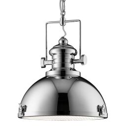2297CC Louisiana Industrial Lampa wisząca - Chrome & Clear Lens Searchlight