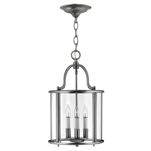HK-GENTRY-P-M-PW Gentry 4 Light Medium lampa wisząca – Pewter Elstead - Mega RABATY w koszyku %