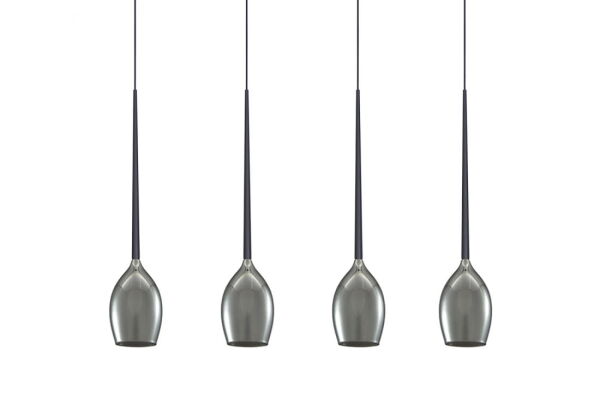 Lampa wisząca IZZA 4 dymione szkło AZ2938 Azzardo