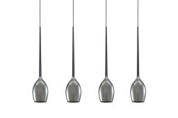 Lampa wisząca IZZA 4 dymione szkło AZ2938 Azzardo