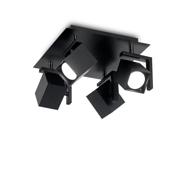 156712 Plafon mouse pl4 black Ideal Lux - Mega RABATY w koszyku %