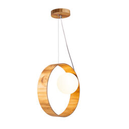 QN-SFERA-1P-TEAK Lampa wisząca Sfera – 1 źródło światła Elstead  - Mega RABATY w koszyku %