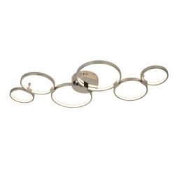 2006-6CC Solexa 6Lt LED Ring Flush Lampa sufitowa - Chrome Searchlight