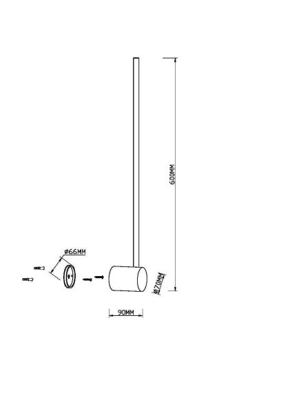 MOD237WL-L6BS3K Lampa ścienna (kinkiet) Light stick Maytoni - Mega RABATY % w koszyku