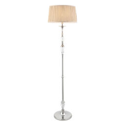 70818 Polina nickel 1lt lampa stojąca Interiors1900 - MEGA rabaty w koszyku %