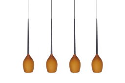 Lampa wisząca IZZA 4 bursztynowa AZ1227 Azzardo