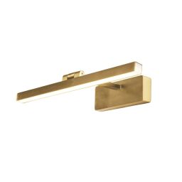 79824-40SB Corfu Gold Satin Brass Picture Light Searchlight
