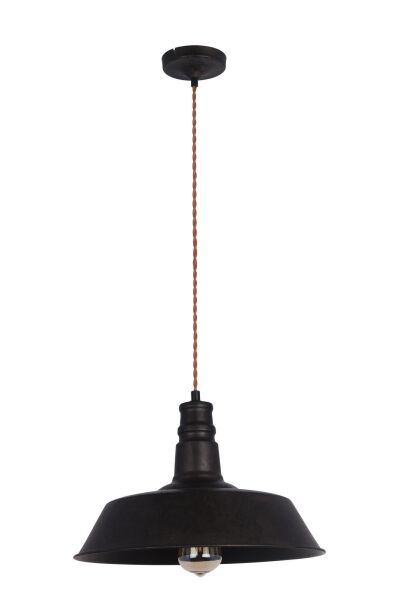 T023-01-R LAMPA WISZĄCA LOFT CAMPANE CIEMNY BRĄZ od ręki