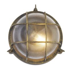 61401BG Bulkhead zewnętrzny Light - czarny złoty Aluminium, IP44 Searchlight