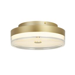 42651-40GO Cyprus Gold LED Flush Light With Clear Acrylic Searchlight