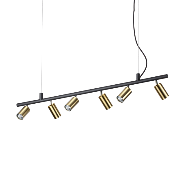 244648 Lampa wisząca dynamite sp6 satin brass Ideal Lux - Mega RABATY w koszyku %