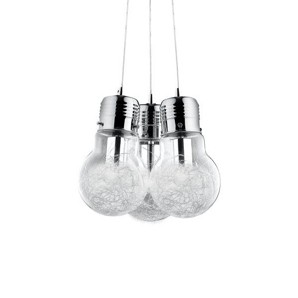 081762 Lampa wisząca luce max sp3 alluminium Ideal Lux - Mega RABATY w koszyku %
