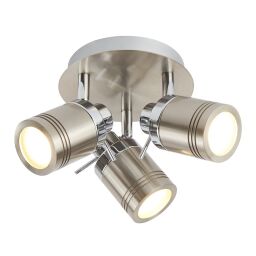 6603SS Samson 3Lt Round reflektorek - satyna srebrny, IP44 Searchlight