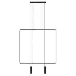 TH.019CZ Lampa wisząca RANA 2 czarna Thoro Lighting - Mega RABATY W KOSZYKU %