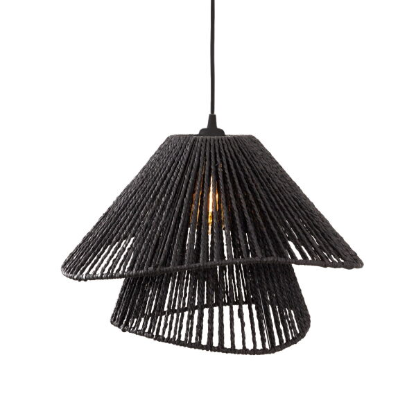 P0580 Lampa Wisząca Amalfi II Black Maxlight 