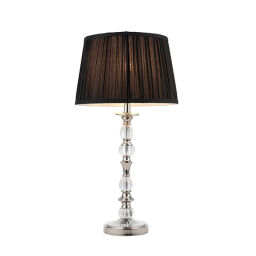 70812 Polina nickel 1lt lampa stołowa Interiors1900 - MEGA rabaty w koszyku %