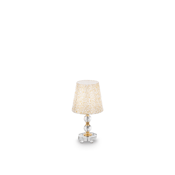 077734 Lampa stołowa queen tl1 small gold Ideal Lux - Mega RABATY w koszyku %