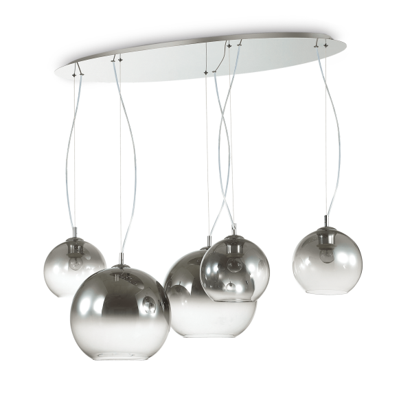 138305 Lampa wisząca nemo plus sp5 fade chrome Ideal Lux - Mega RABATY w koszyku %