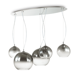 138305 Lampa wisząca nemo plus sp5 fade chrome Ideal Lux - Mega RABATY w koszyku %