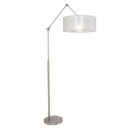 Gramineus 9895ST Lampa stojąca Stal, srebrny klosz.