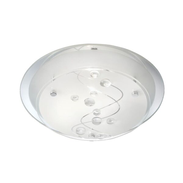 3020-25CC Cove Flush - Chrome & Glass Beads Searchlight