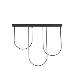 23325BK Chime LED Matte Black Metal Bar Pendant Ceiling Light Searchlight