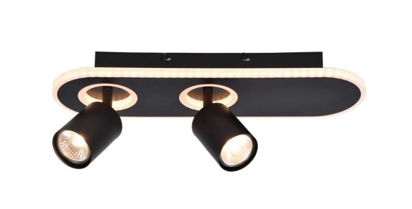 G99557/06 Kimon LED Spot Bar 2flg czarny Brilliant