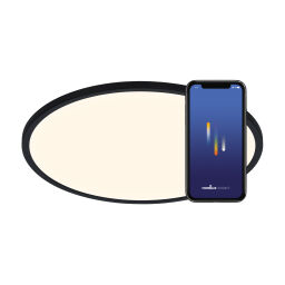 2015136103 Oja Smart  42 Lampa sufitowa Czarna Nordlux - Mega RABATY w Koszuku %