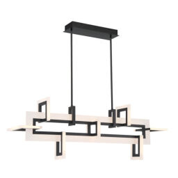 QN-INIZIO-LP-M-BK Średnia lampa wyspowa Inizio – Matowa czerń Elstead  - Mega RABATY w koszyku %
