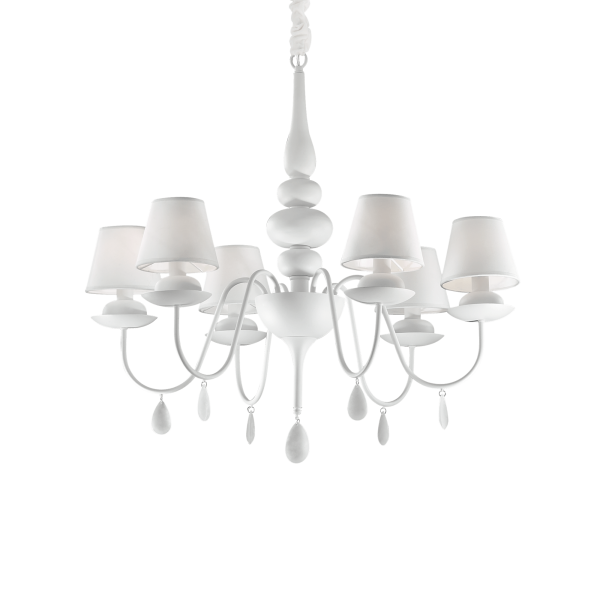 035581 Lampa wisząca blanche sp6 white Ideal Lux - Mega RABATY w koszyku %