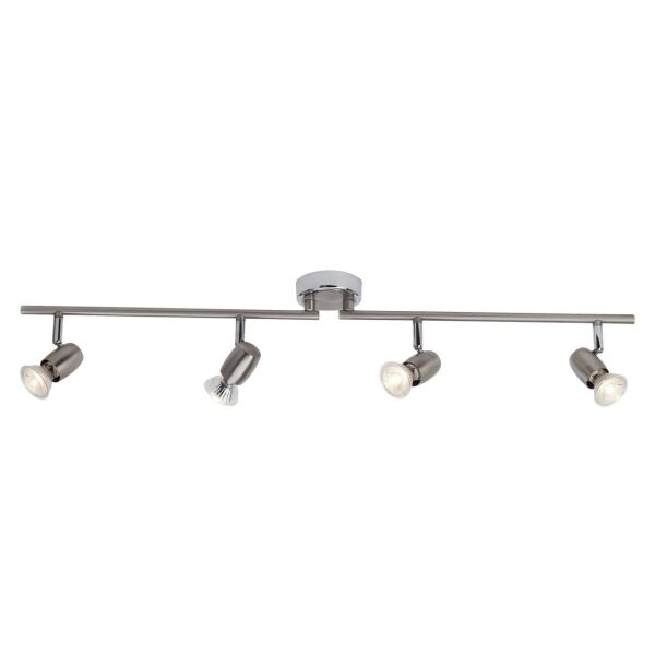 G54832/77 Reflektor LED Wesley, 4-płomieniowy, żelazo / chrom