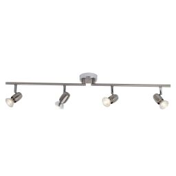 G54832/77 Reflektor LED Wesley, 4-płomieniowy, żelazo / chrom